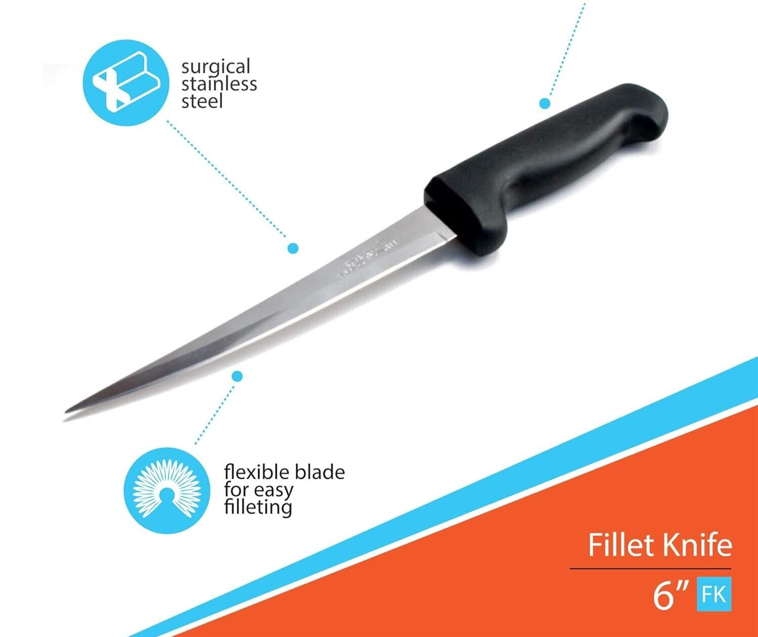 Fillet Knife – Flexible 7” Ultra Sharp Surgical Stainless Steel