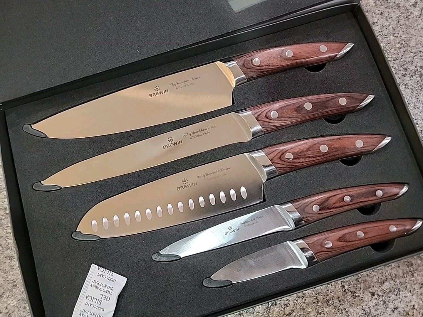Brewin CHEFILOSOPHI Japanese Chef Knife Set 5 PCS