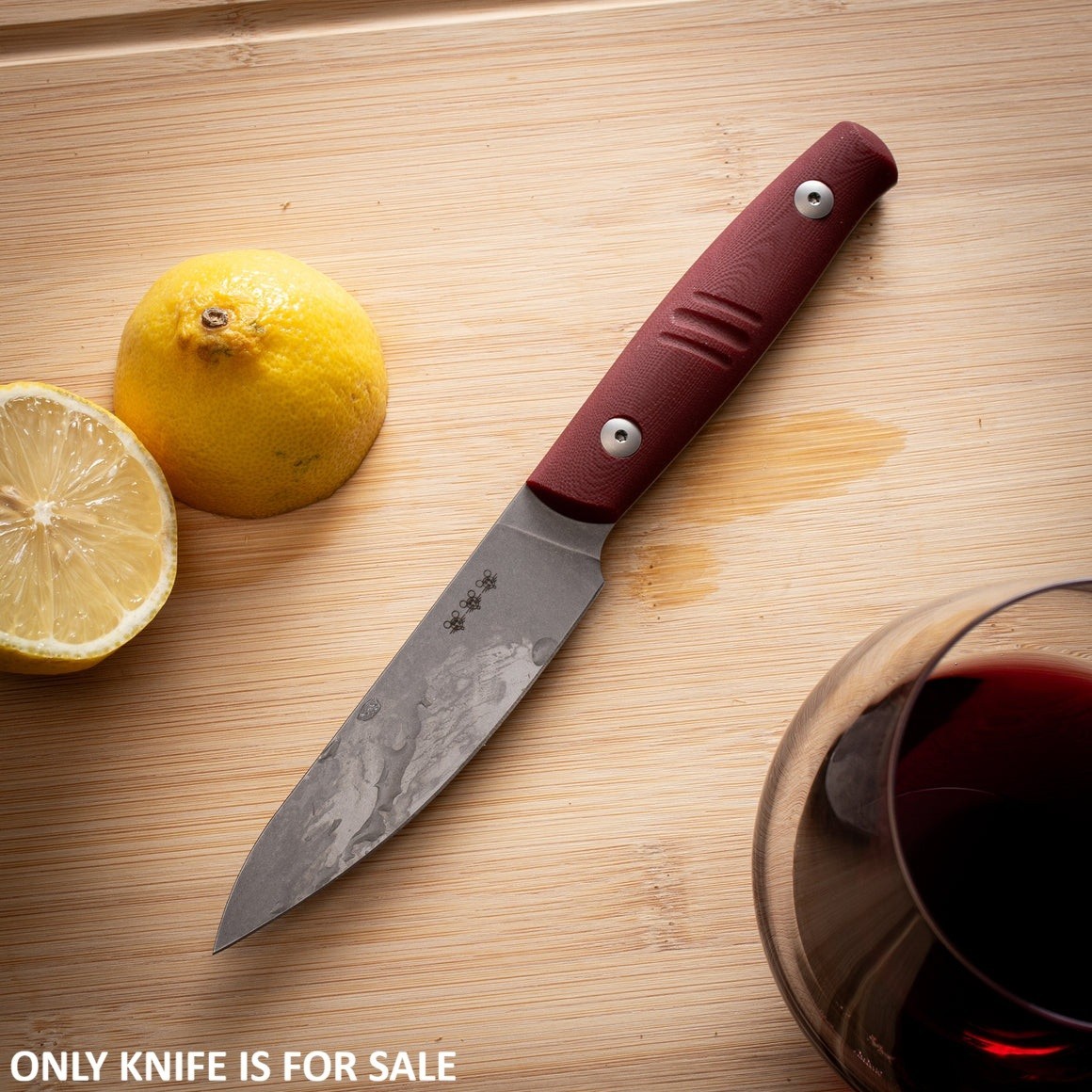 Giant Mouse Paring Kitchen Knife 4.13″ Full Tang Nitro B Steel Blade G10 Handle