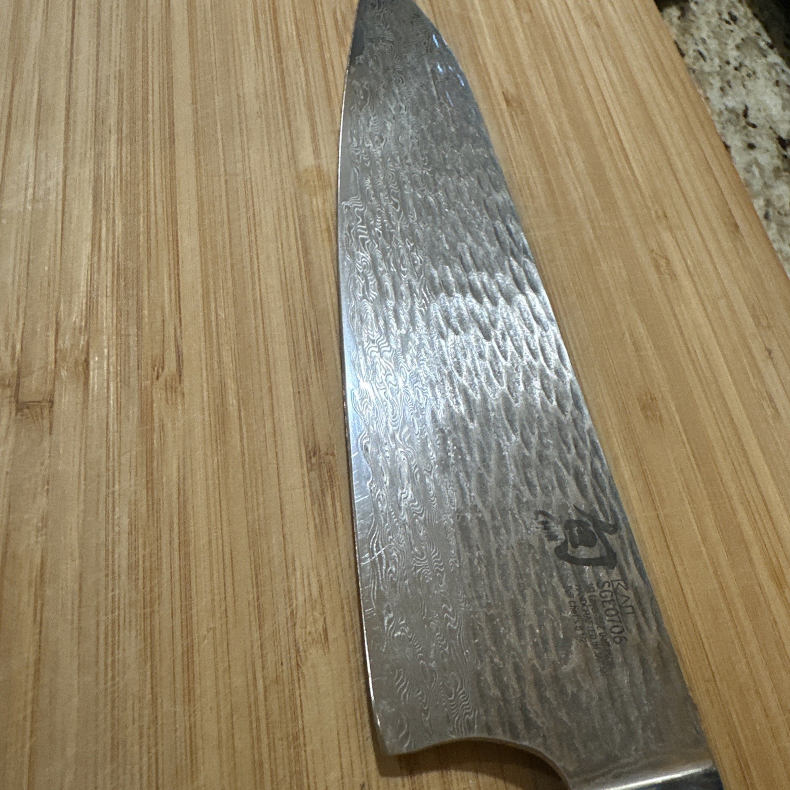 Used Shun Fuji 8” Chef Knife SGE0706 16 Layer SG2 Damascus Stainless Steel