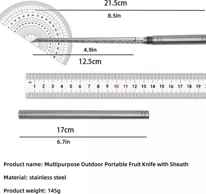 EDC Pocket Knife Outdoor Tactical Survival Hunting Fixed Blade Knife Portable