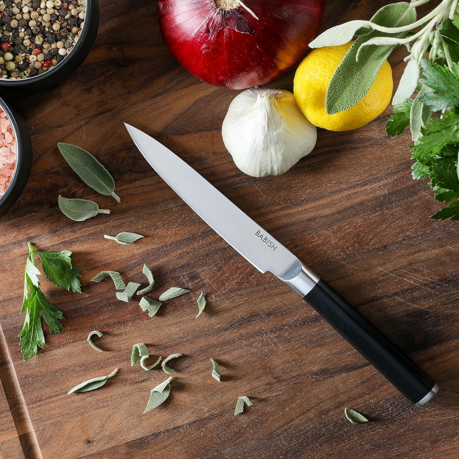 5-Inch Forged Utility Knife – High-Carbon 1.4116 German Steel Full Tang Kitch…