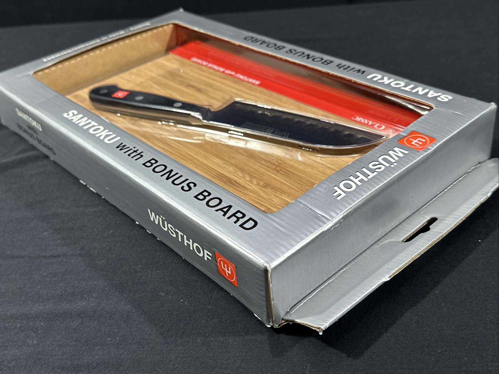 Wusthof Classic Cook’s Knife with Bamboo Cutting Board 4182/14cm