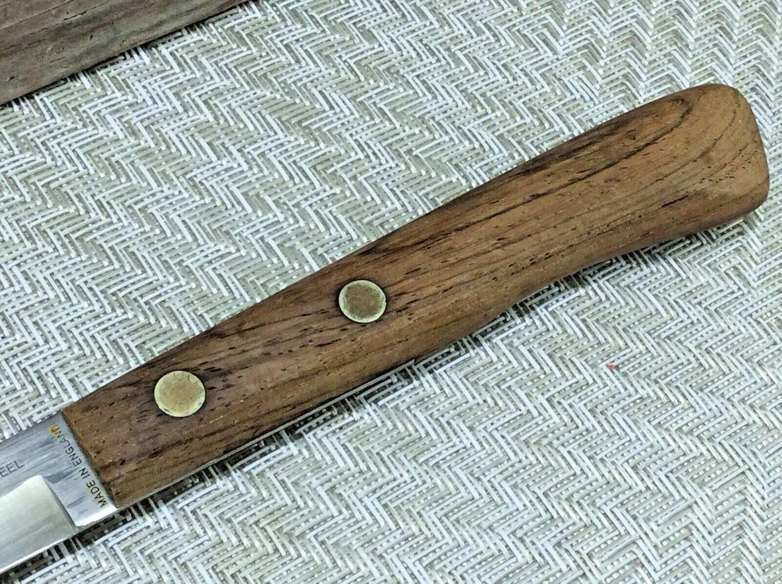 Prestige Vanadium S/S 9.25″ Blade Bread Knife Wood Handle Vintage England