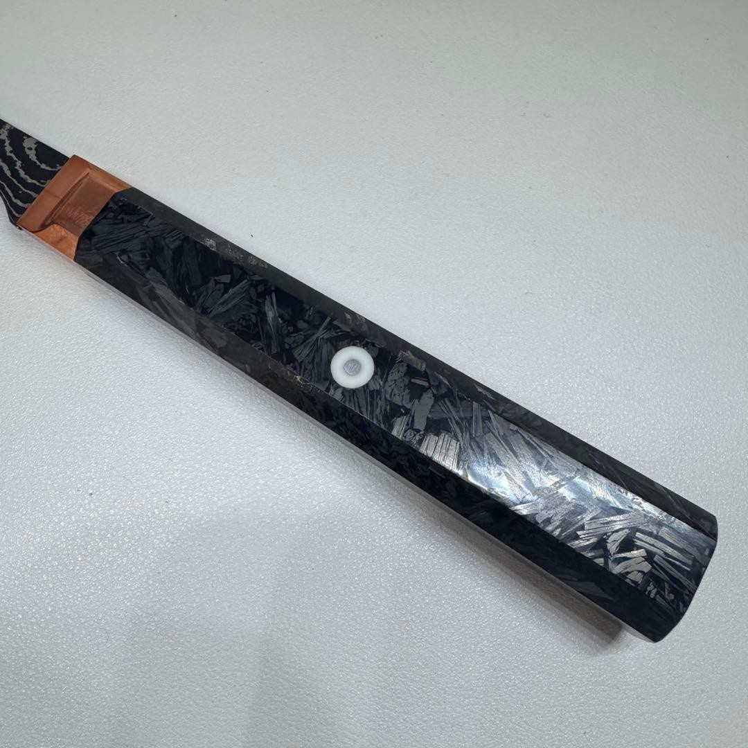 Kiritsuke Gyuto 215mm Damascus MKV10 Black Finish Chef Knife Japan Free Shipping