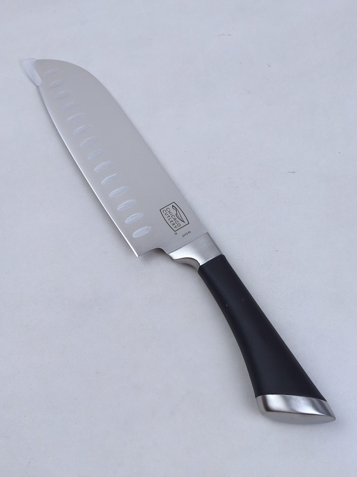 Chicago Cutlery FUSION 7″ SANTOKU Knife, STAINLESS Steel Blade, BLACK Handle