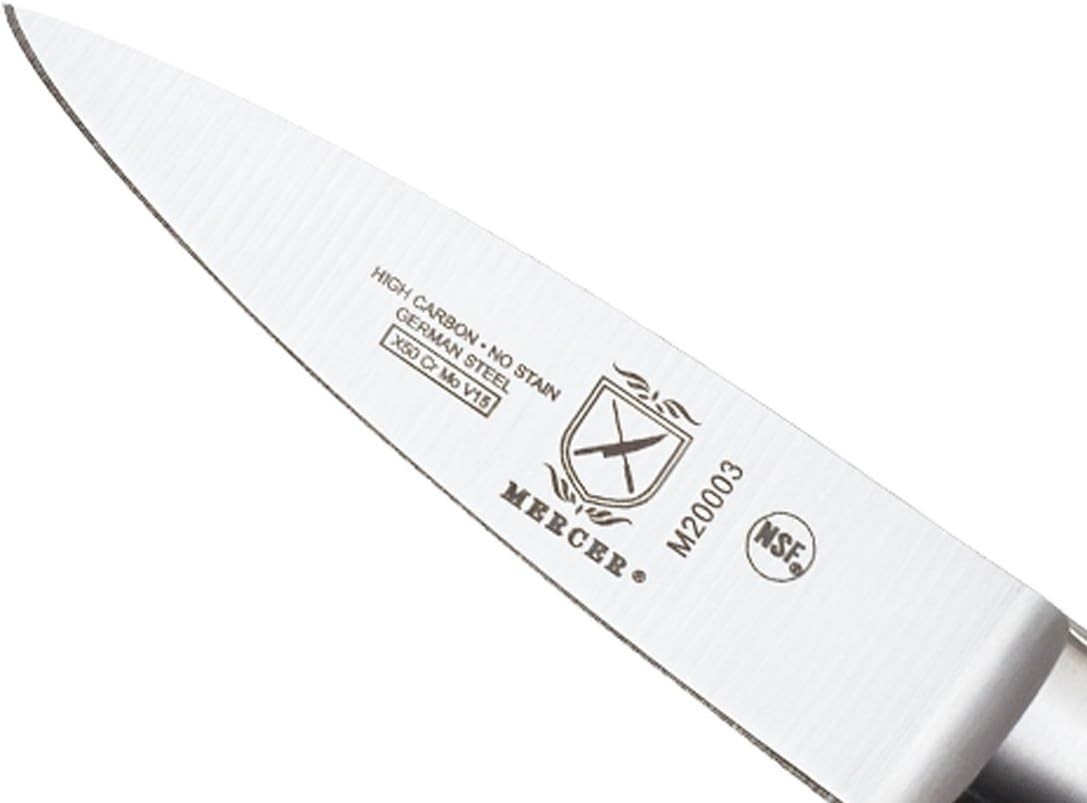 Paring Knife 3.5 Inch Sharp High Carbon Steel Kitchen Tool Black Handle