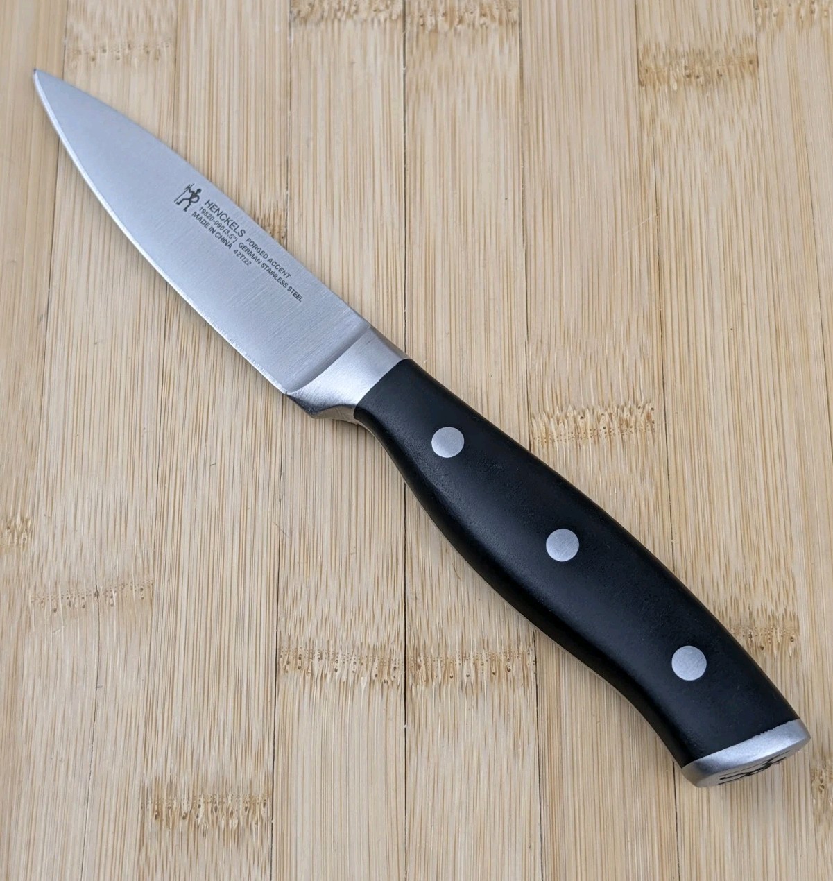 Henckels FORGED ACCENT 3.5-in PARING Knife, BLACK ABS Handle, #19520-090, NEW