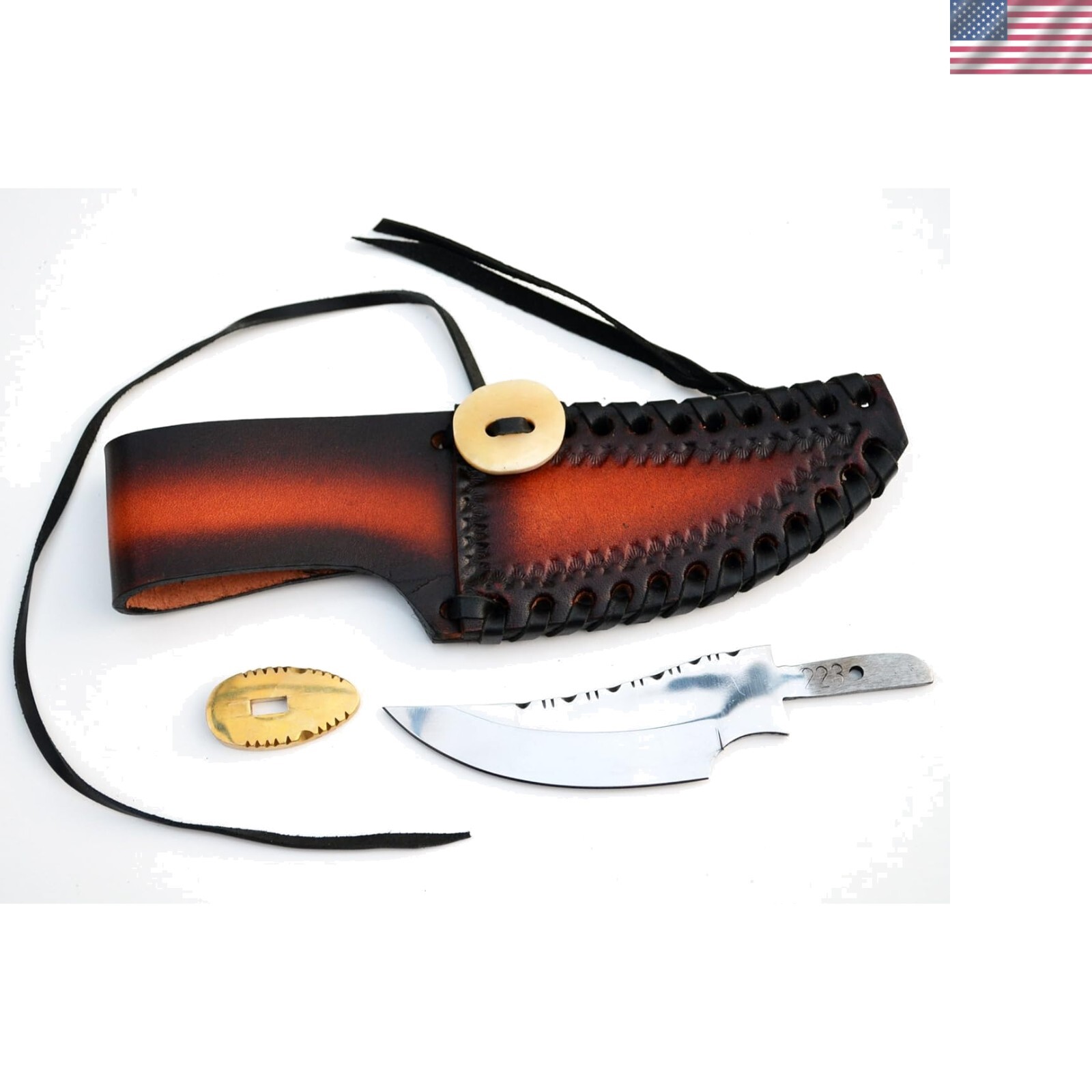 4.25″ Blade Modern 420 Stainless Steel Knife with Ambidextrous Design & Sheath