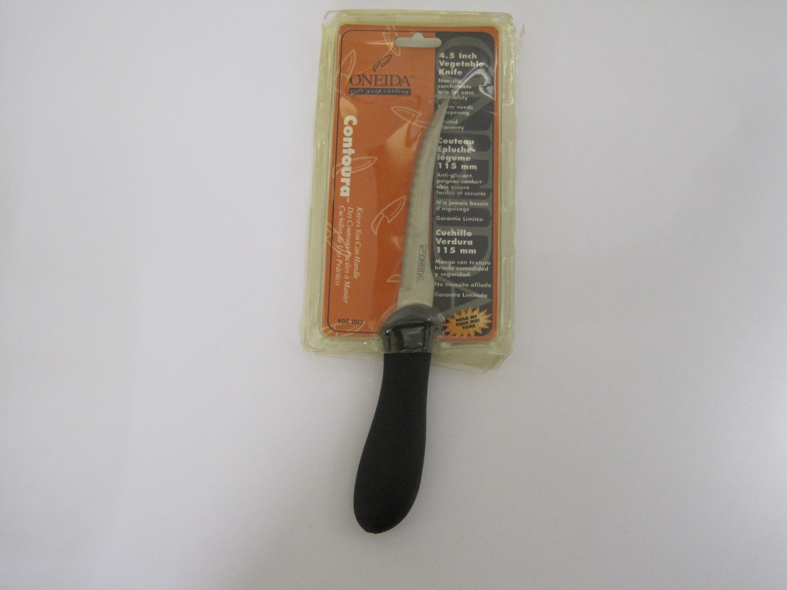 ONEIDA Contoura 4.5″ Vegetable Knife Slip Resist Soft Grip Handle NOS