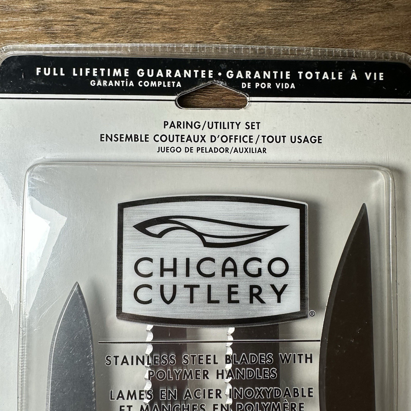 Chicago Cutlery Paring/ Utility Set Stainless Steel Blades With Polymer Handles￼