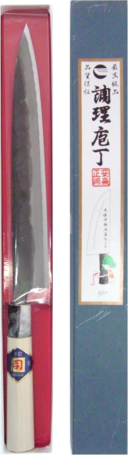 Tosa Kurouchi Yanagiba Sashimi Knife, Shirogami White Steel #1, 240mm (9.4in)