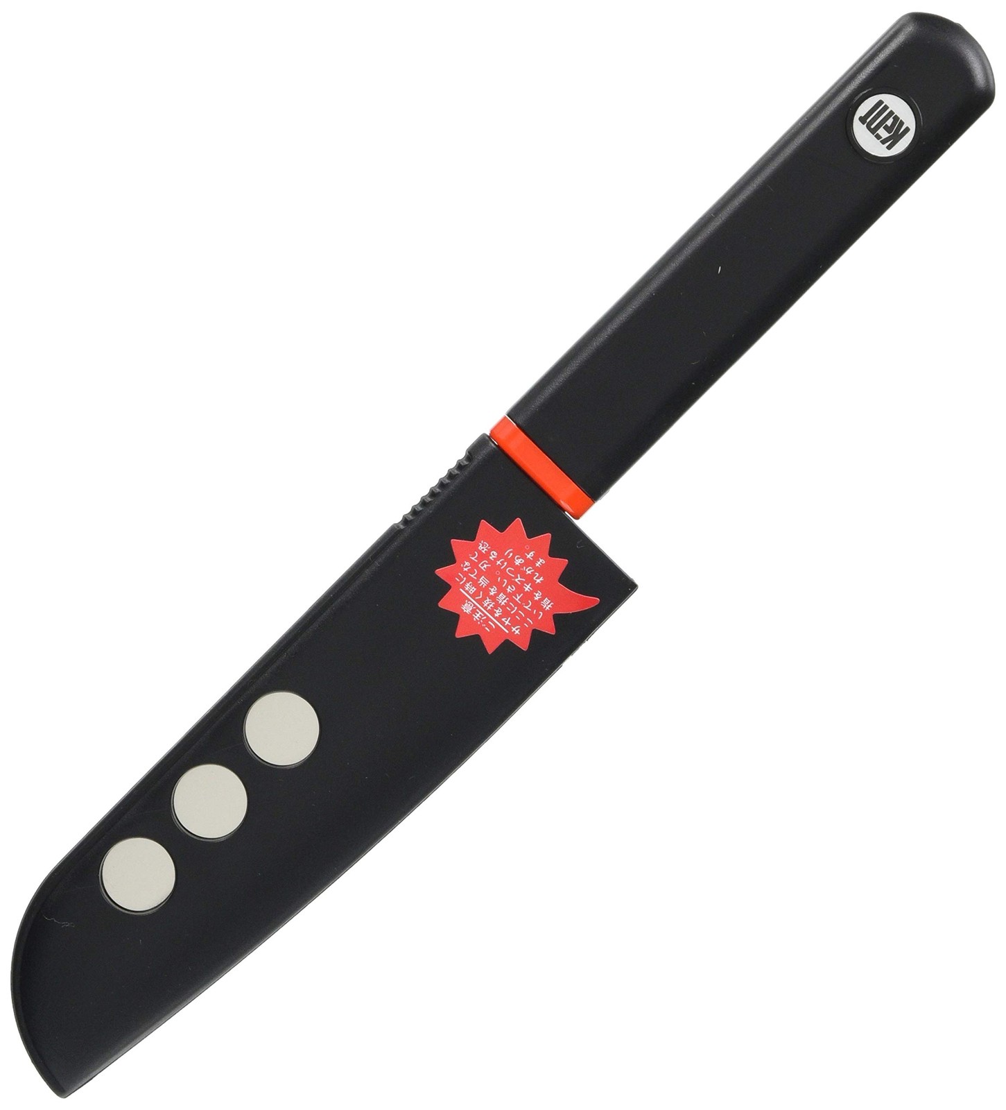 Fuji Cutlery Fruit Knife with Sheath, Black, 100mm, Made in Japan, Stainless Ste
