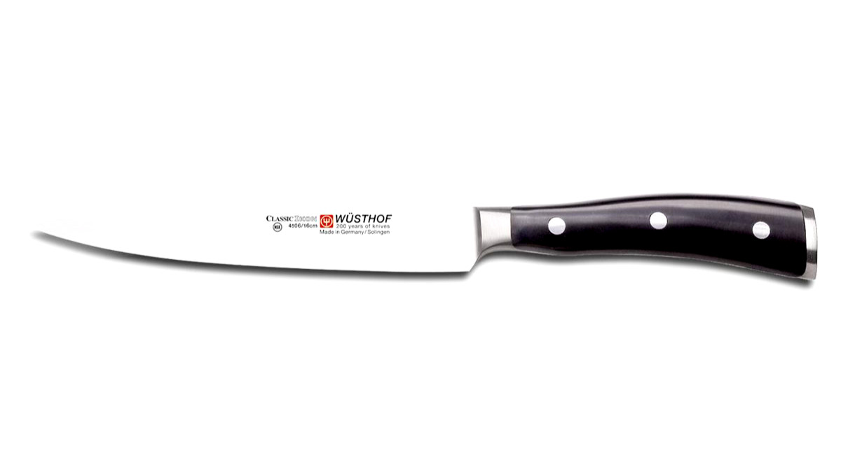 Wusthof Classic Ikon 6 inch Utility Knife, Sandwich – 4506/16, 1040330716 – New