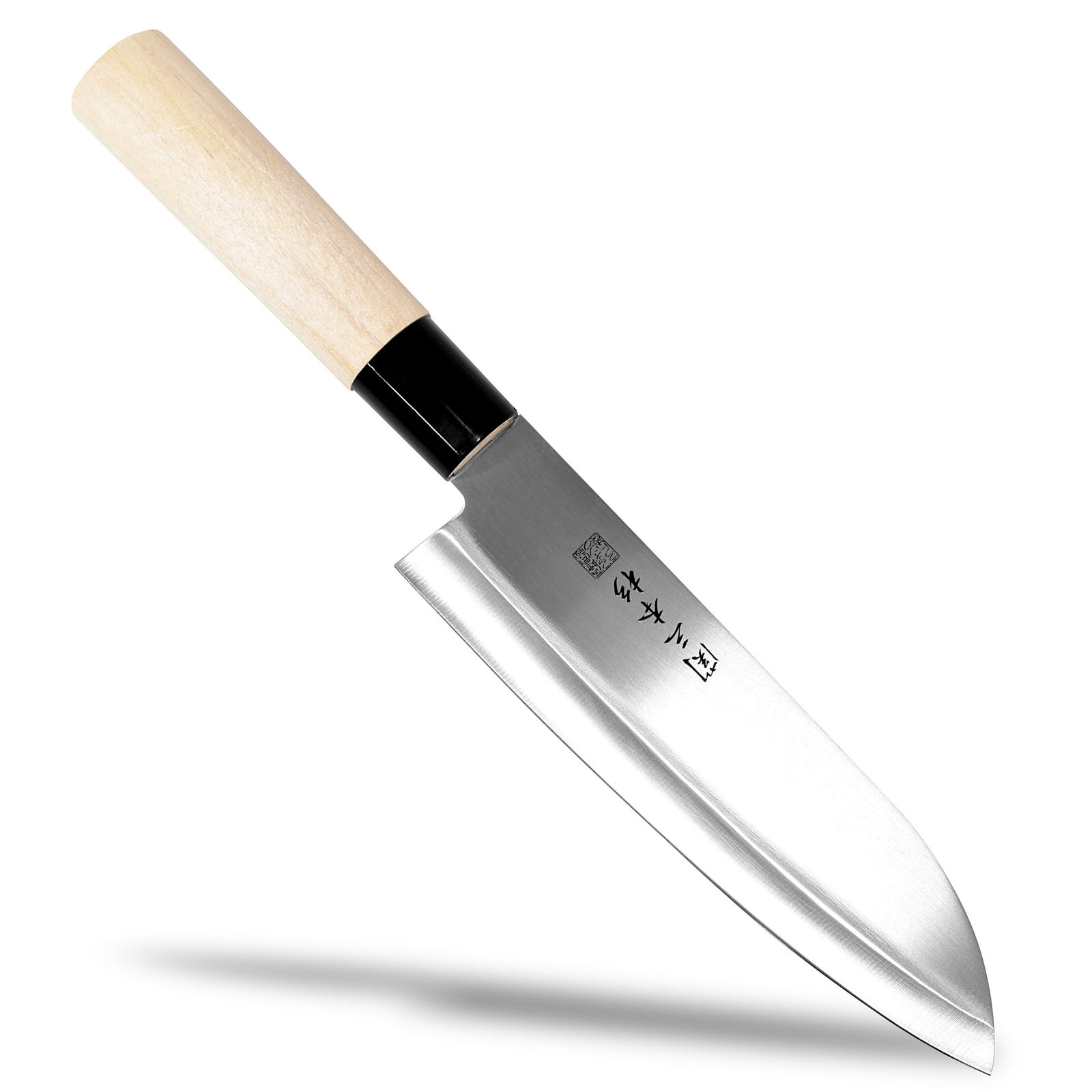Seki Japan Sanbonsugi Kitchen Santoku Knife Wood Handle 165mm 6.5inch