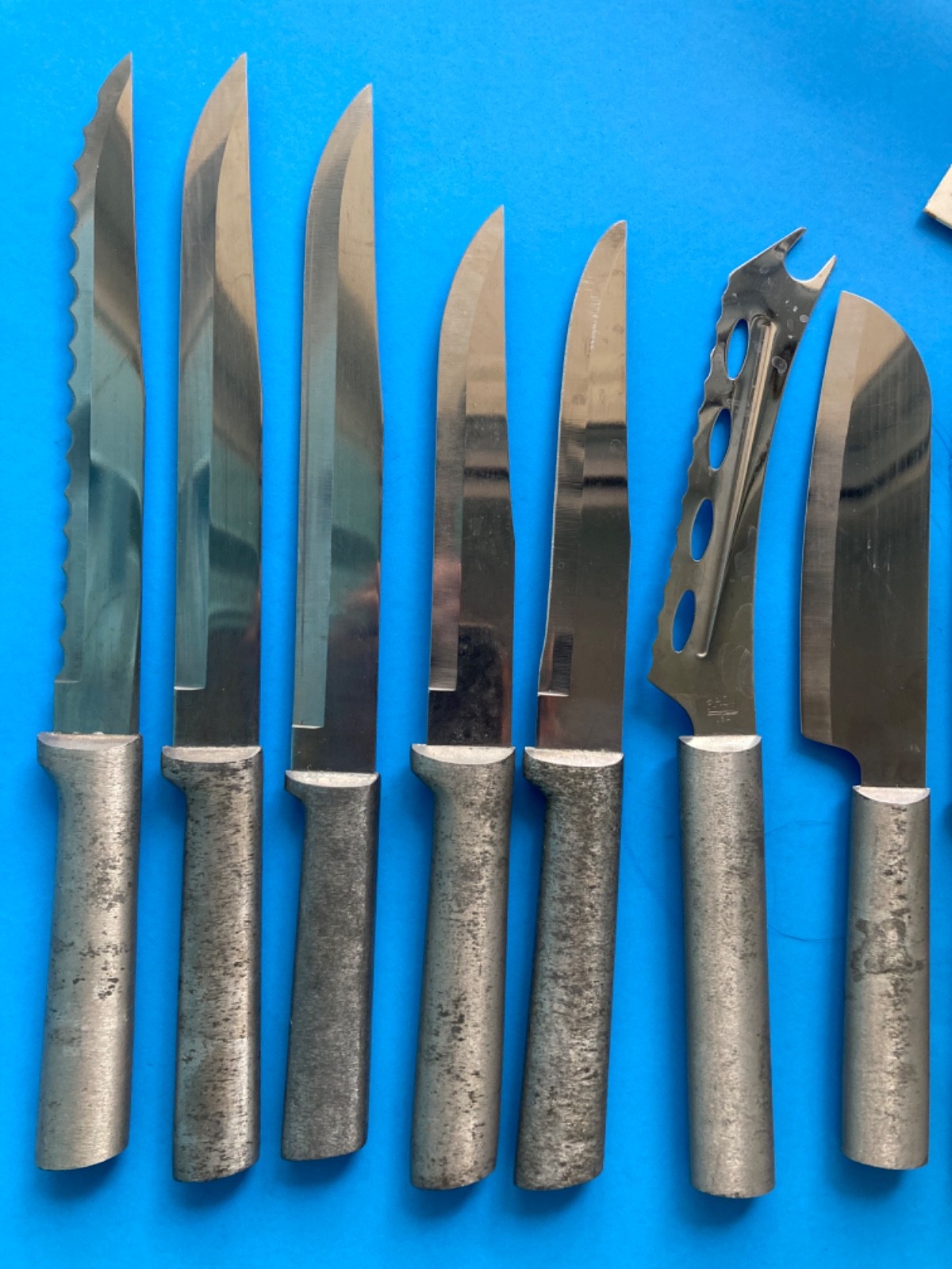 LOT 13 KITCHEN KNIFE MIXED ALUMINUM HANDLE RADA CHEF Knives Cheese Steak Slicers