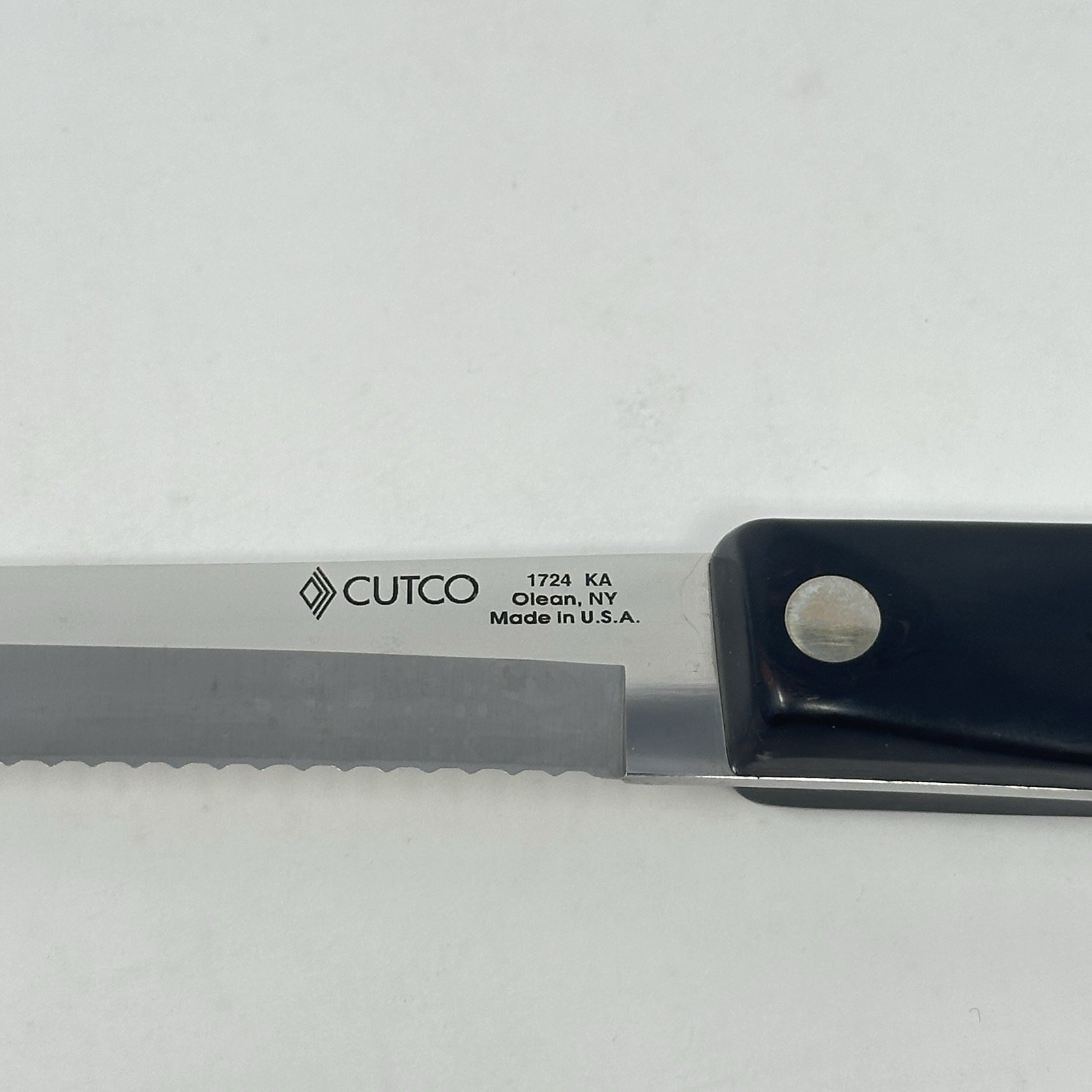 Cutco 1724 KA Slicer Knife Bread Knife 9.75” Classic Brown Handle USA