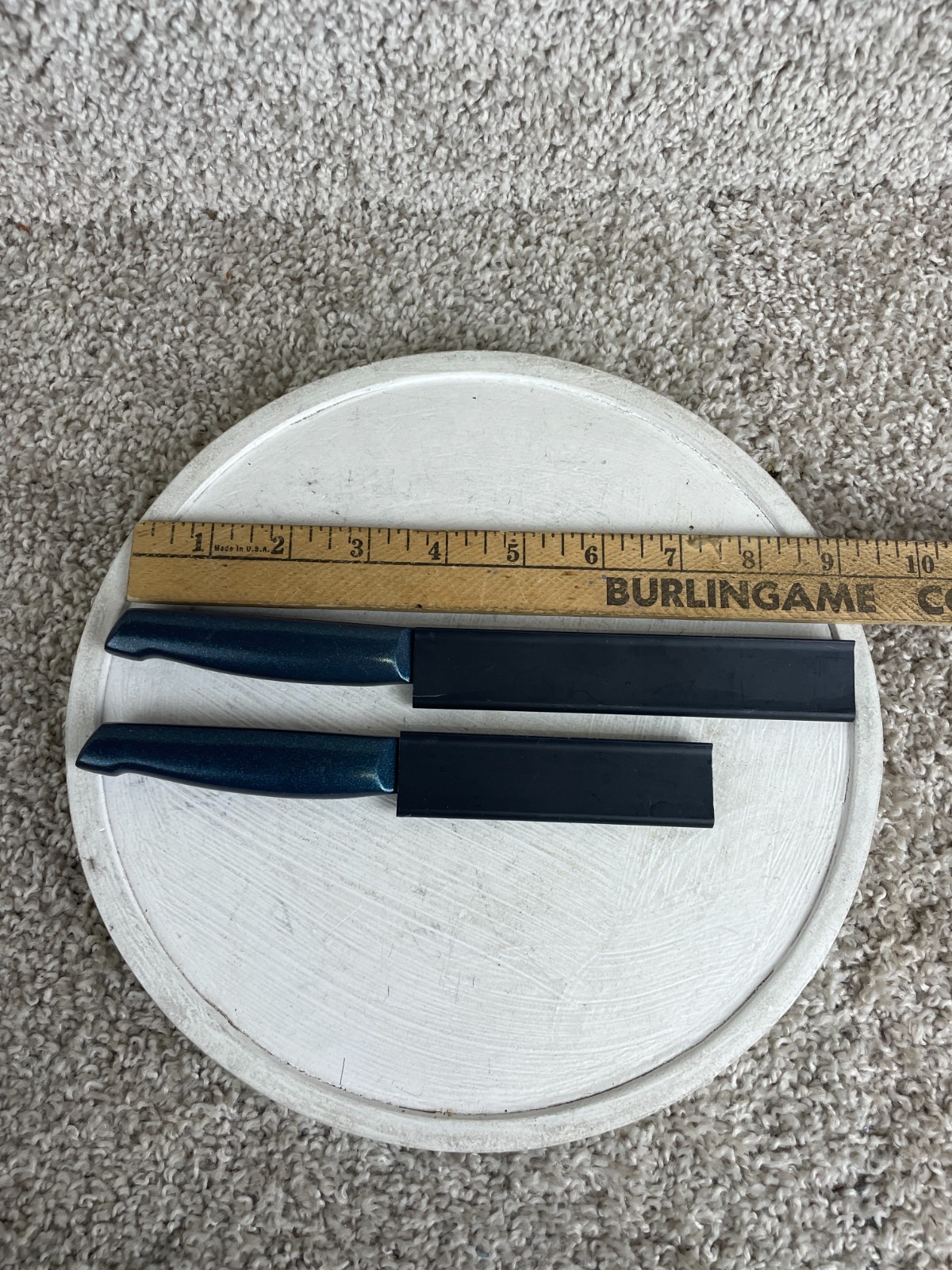 Lot of 2 Blue Diamond Sharp Stone Stainless Steel Non Stick Knife