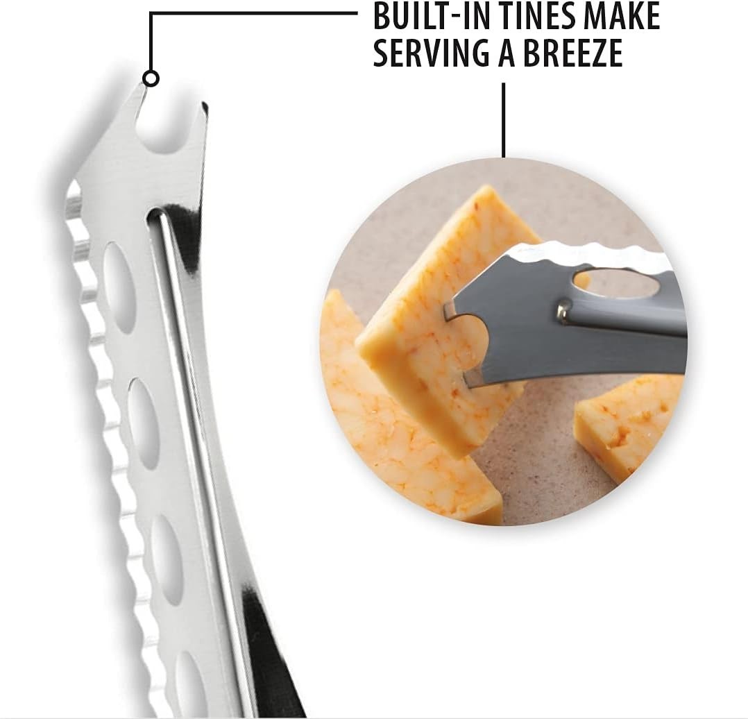 Rada Cutlery Cheese Knife (R139), 5.25″ Stainless Steel Serrated