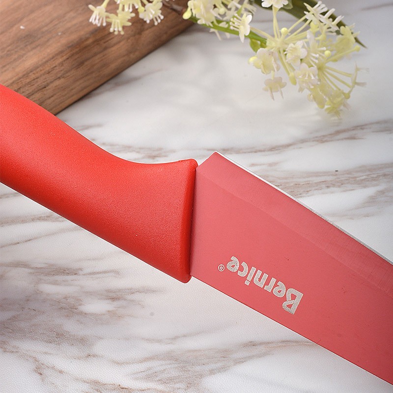 2Pcs Red Kitchen Knife Set Fruit Paring Knife Stainless Steel 5″ & 3.5″ US