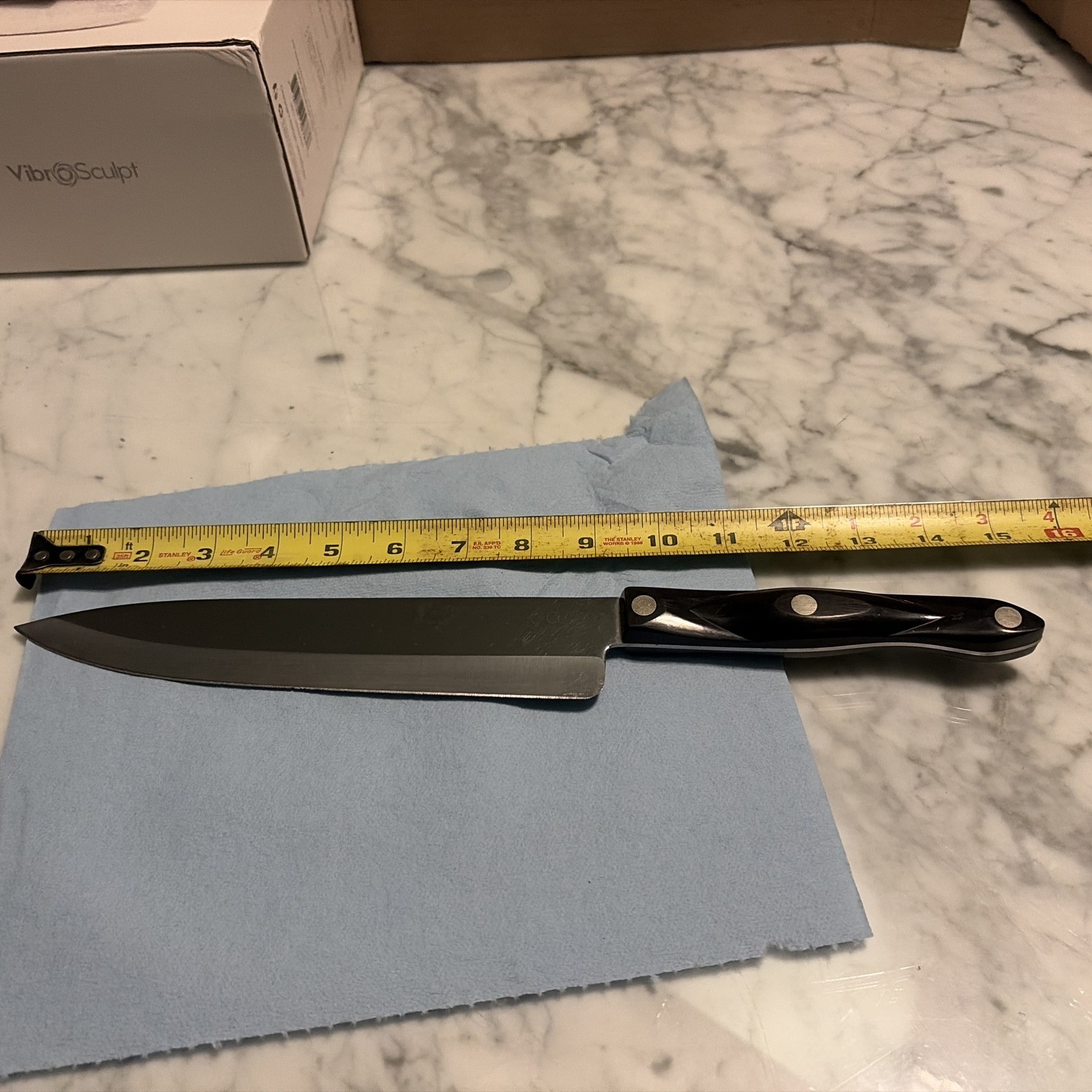 Cutco 1725 JB 9″ Blade French Chef’s Knife Classic Brown Handle USA