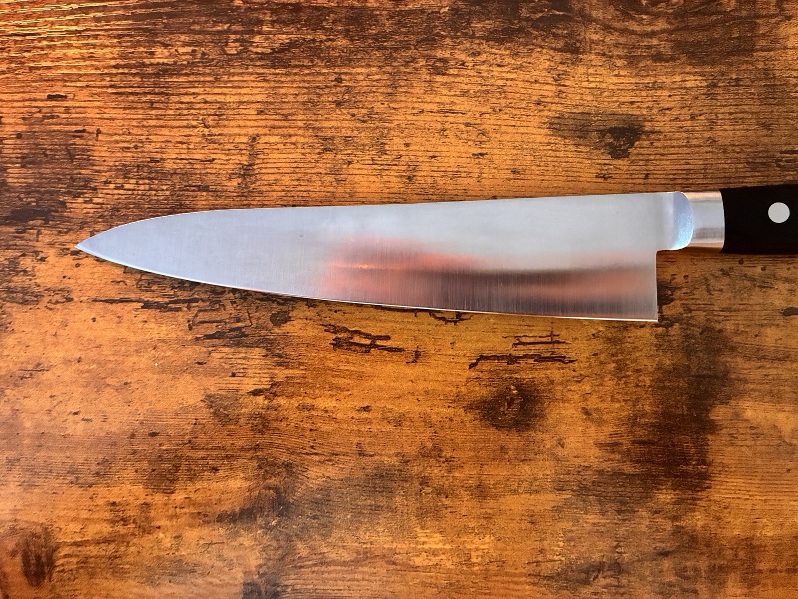 Seki Souma Molybdenum Gyuto/Chef 210mm Knife – Black Pakkawood Handle