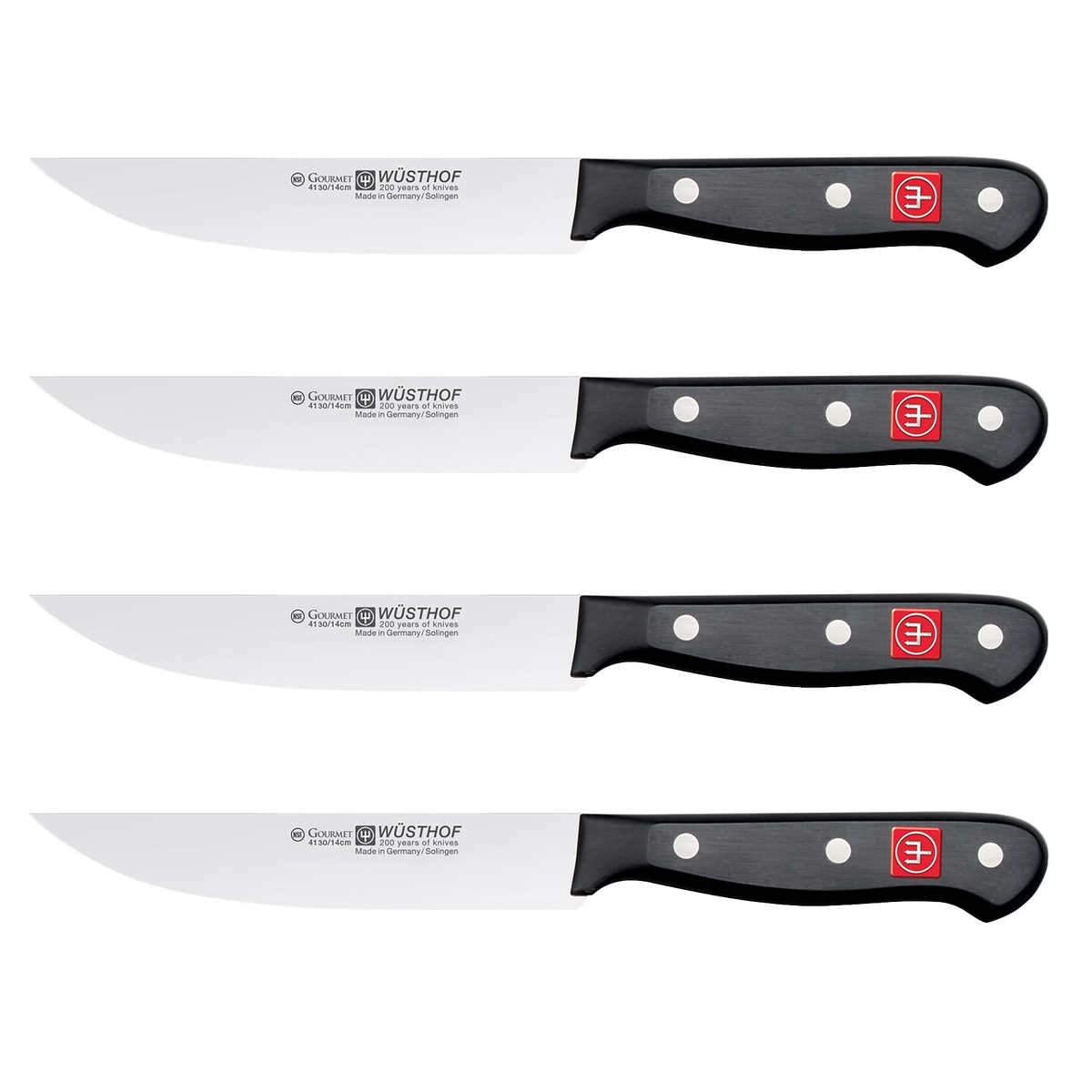 Wüsthof Gourmet Gaucho Steak Knives (4130/14cm), Set Of 4
