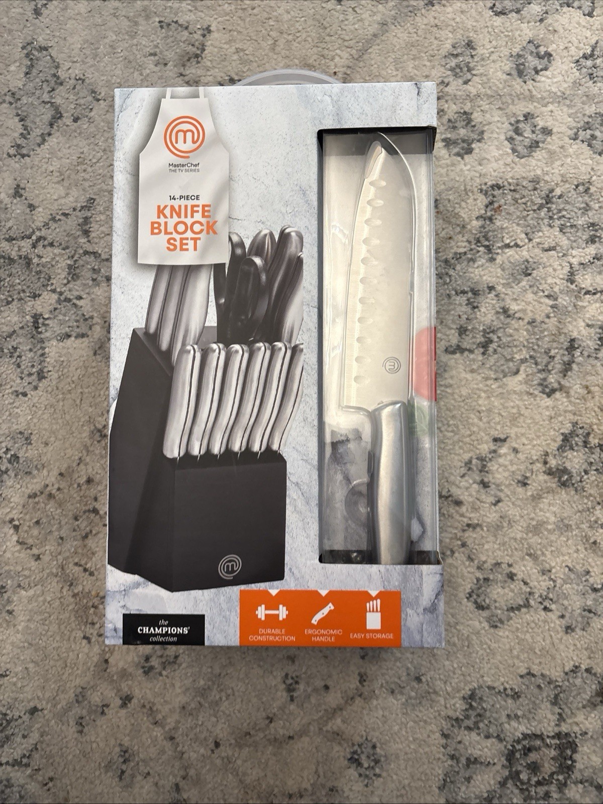MasterChef NEW 14 Piece Knife Block Set Champions Collection Stainless Steel