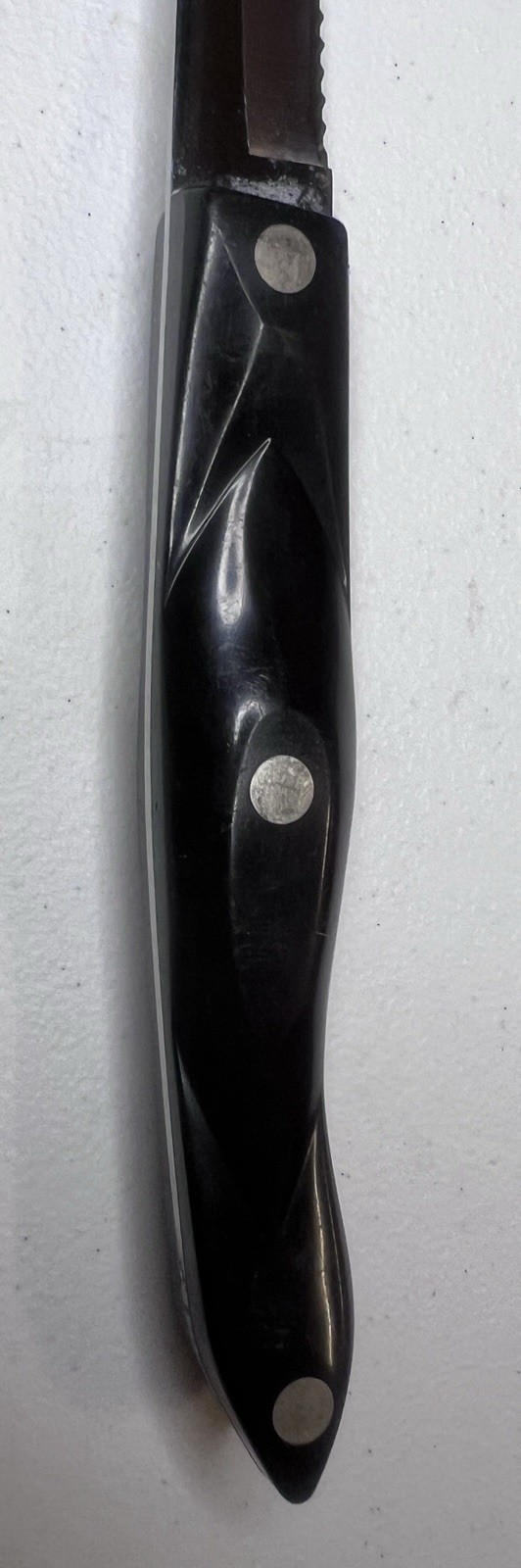 Cutco 1724 KJ 9-3/4″ Serrated Bread Knife Stainless Blade Brown Swirl Handle USA