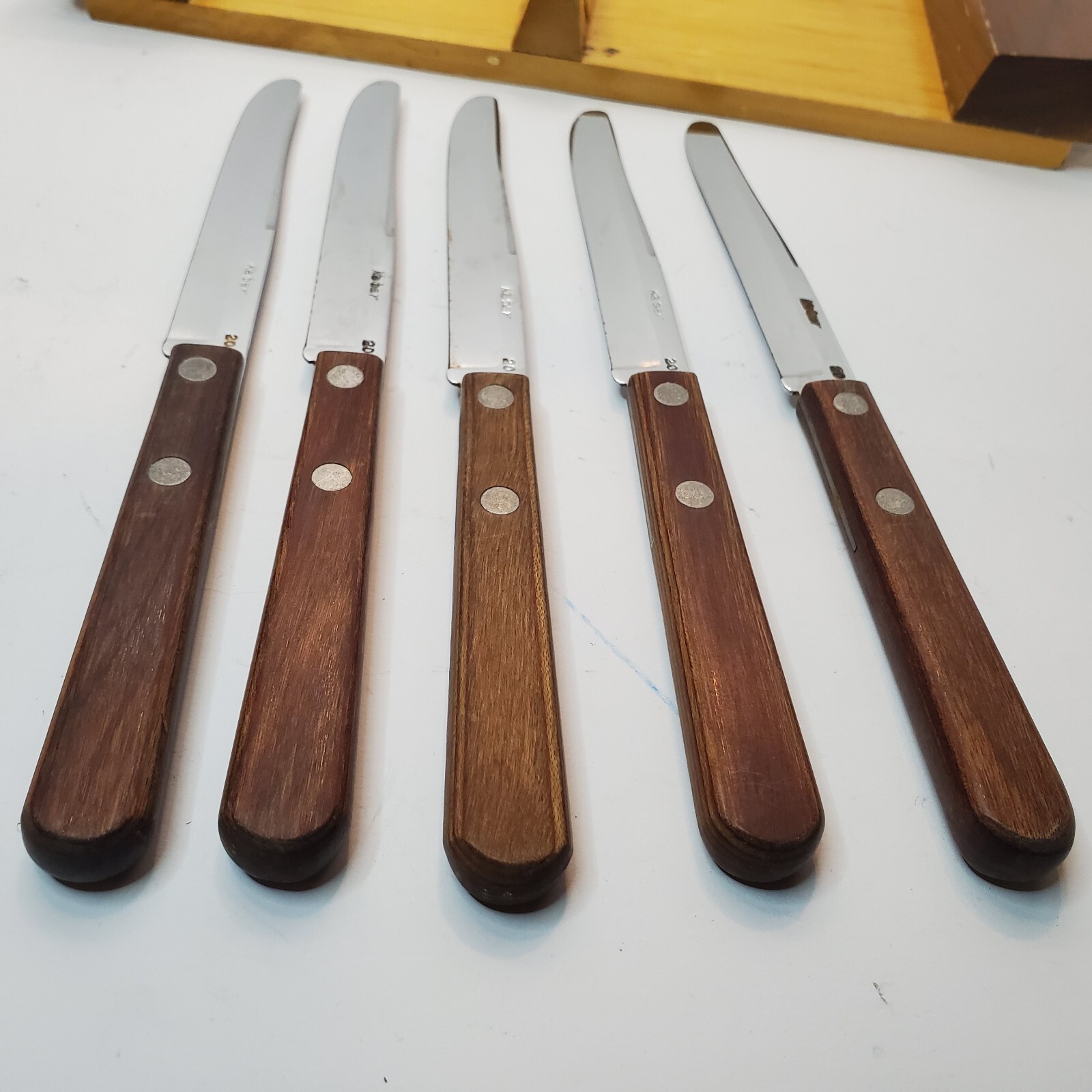 Vintage KA-BAR 20 Kitchen Knife Set of 5