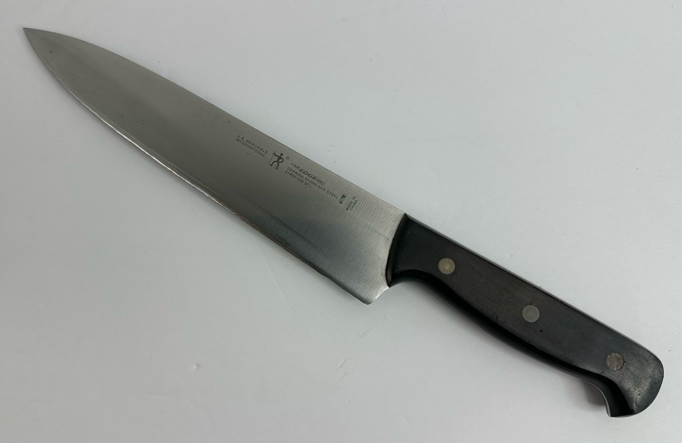 J.A. Henckels Fine Edge Pro 8” Chef Knife Stainless Steel 31463-200 China