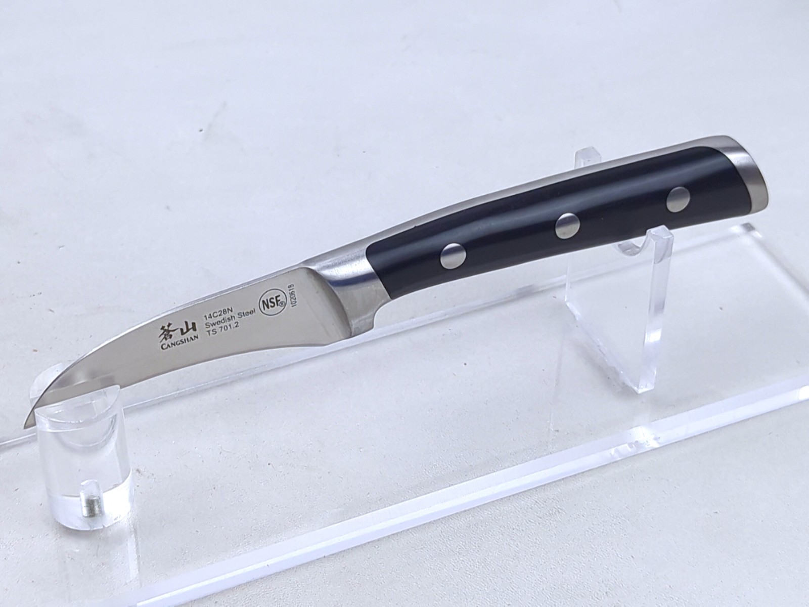 CANGSHAN TS Series 2.75″ PEELING Knife, Forged 14C28N SWEDISH Steel, #1020618