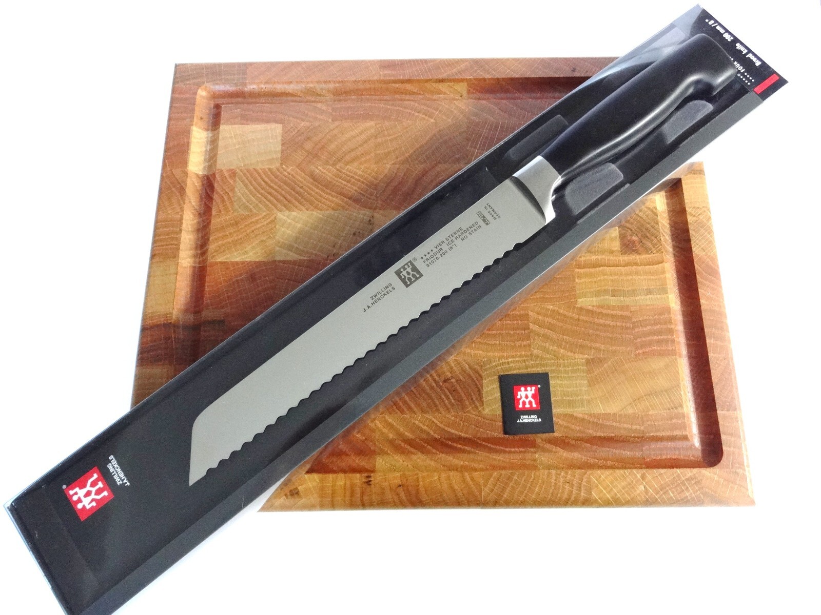 ZWILLING J.A. HENCKELS 4-STAR 8″ BREAD KNIFE 31076-203 NEW