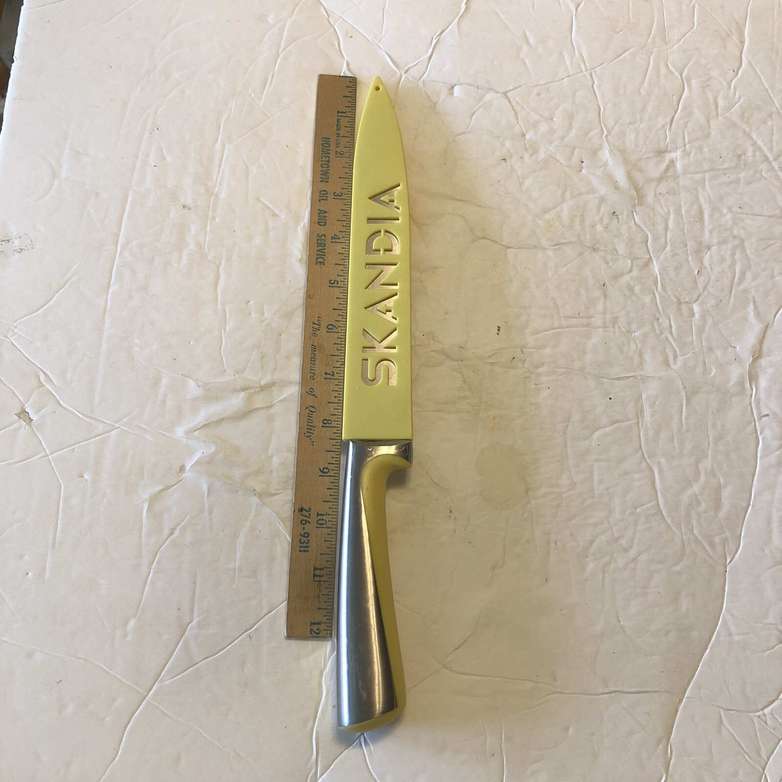 Skandia Knife 8.5” Inches With Yellow Blade Guard