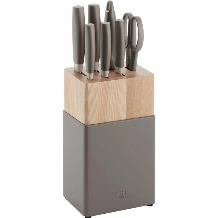 Zwilling Now S 5 pieces, Stainless Steel, Knife Set, Grey Block