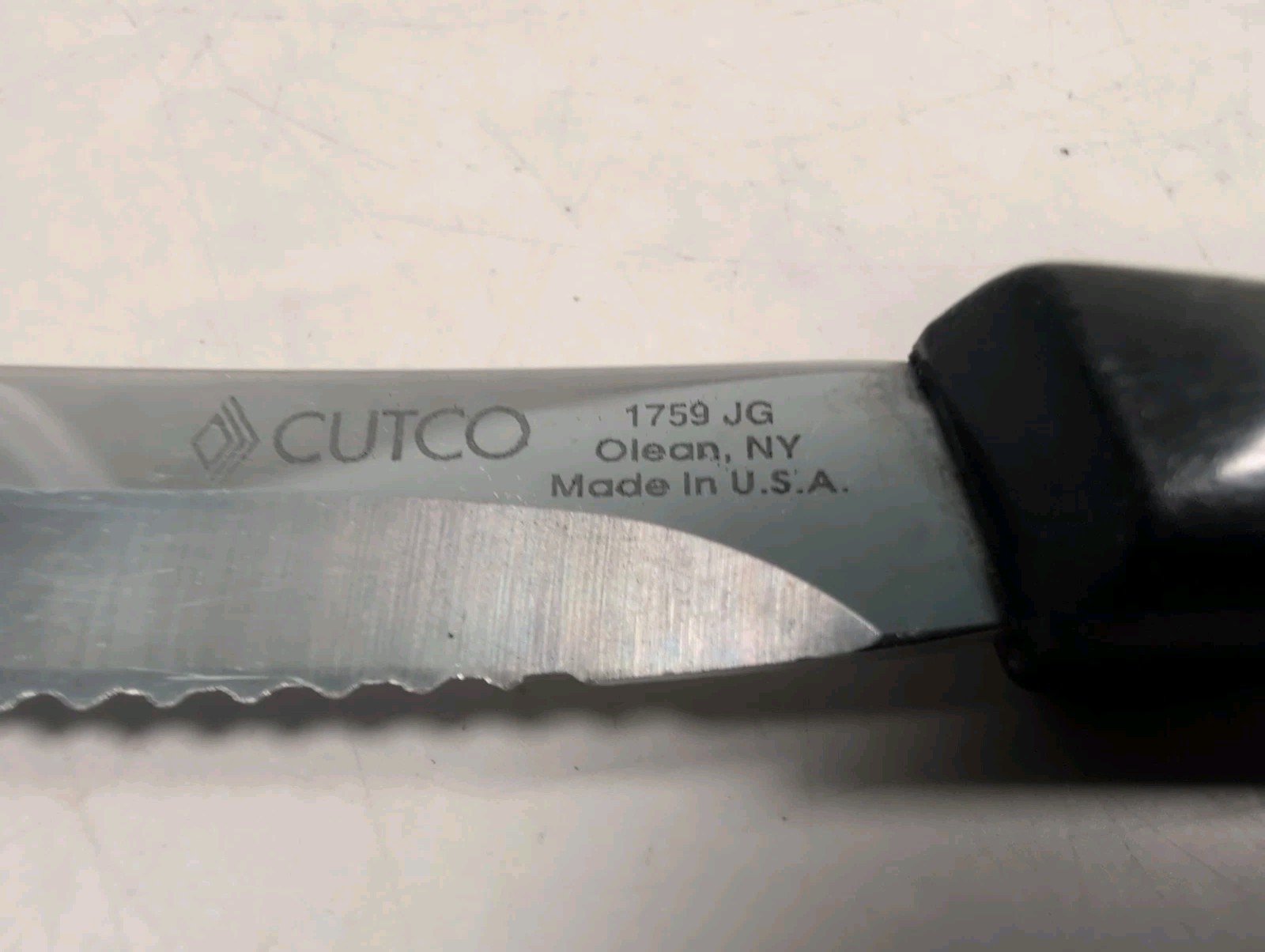 Cutco 1759 Serrated Table/Steak Knife Classic Brown Handle