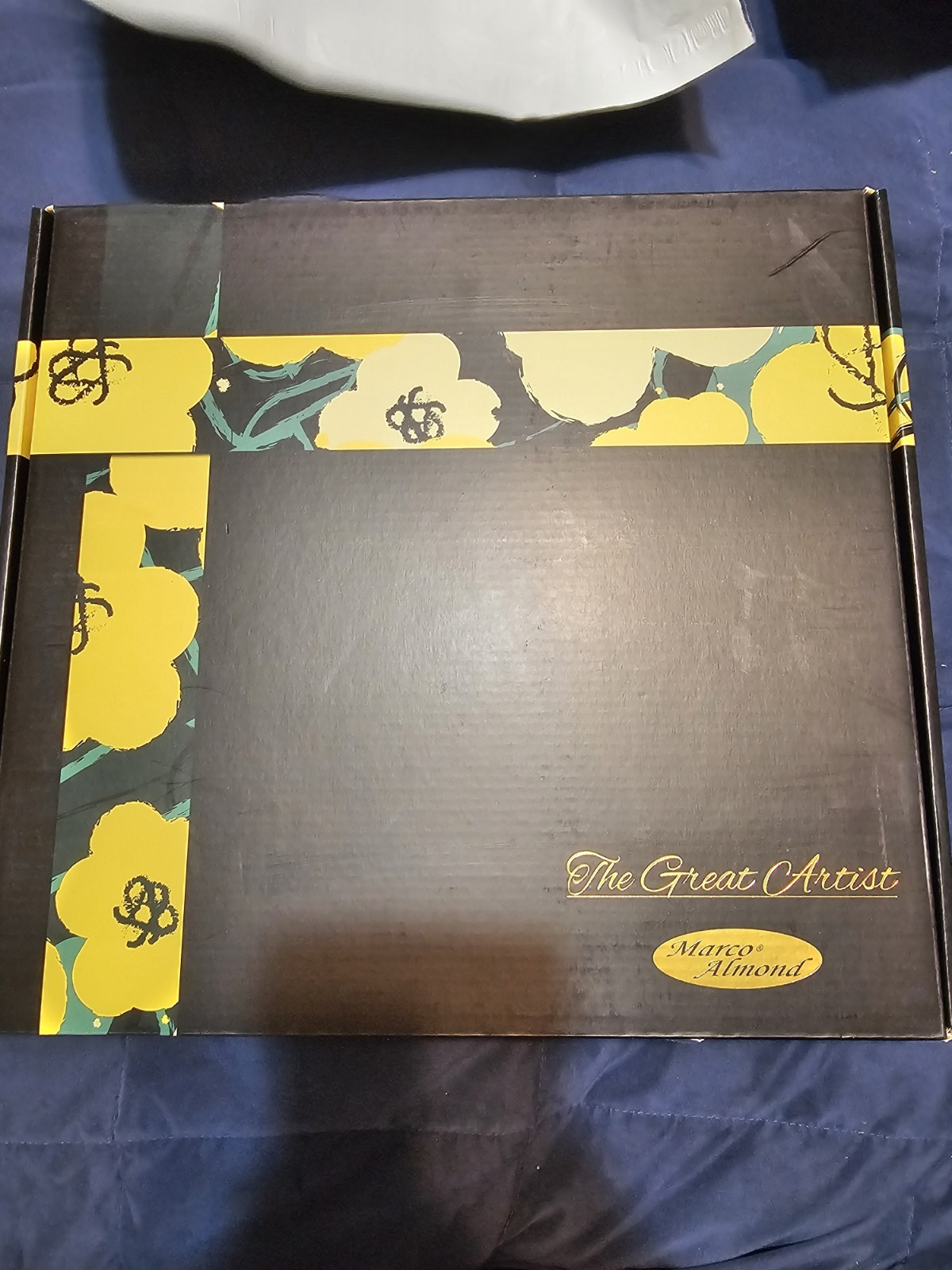 Marco Almond The Great Artist 6-Piece Non-Stick Knife Set 5in Black/Yellow