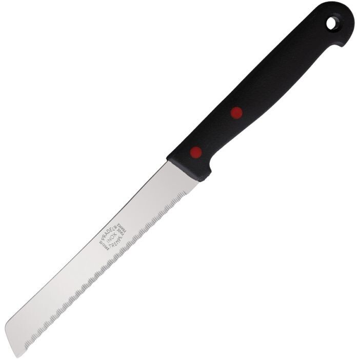 Andre Verdier Kitchen Fruit Knife 4.5″ Serrated Stainless Blade Black ABS Handle
