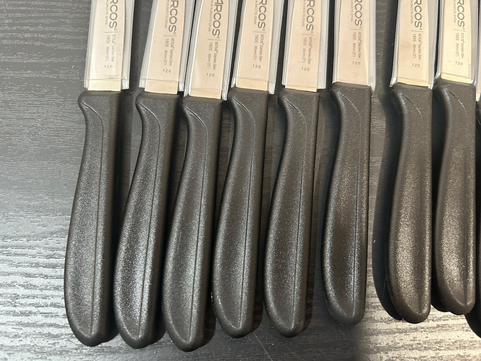 Arcos Spain Cuchillo Mondador 3” Stainless Steel Knives 126 SET OF 12
