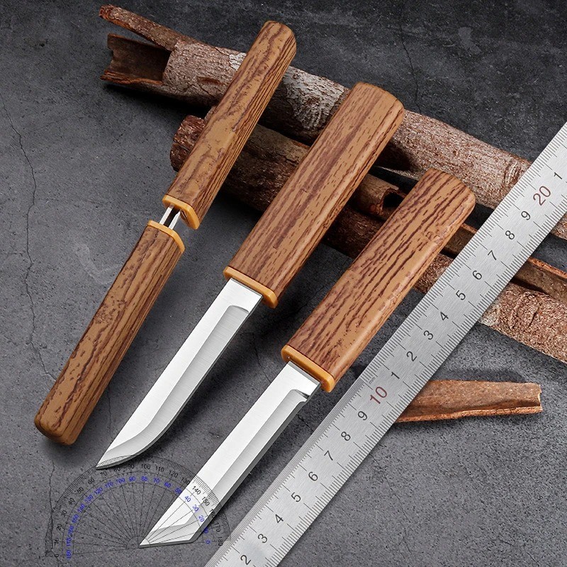 Stainless Steel High-grade Double Knife Portable Fruit Dragon And Phoenix 2-PCS