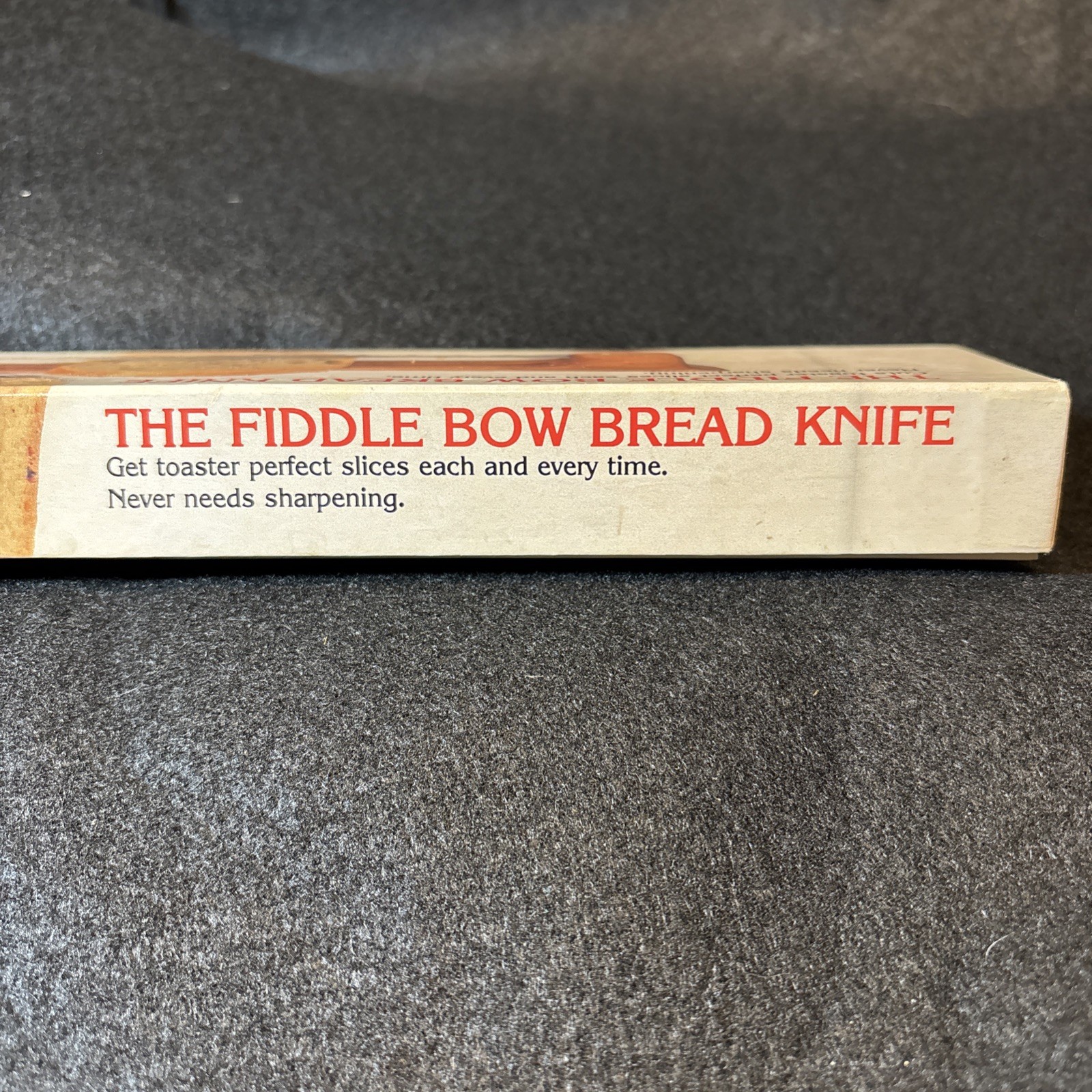 The Fiddle Bow Bread Knife Serrated Right Hand Mountain Woods Montana NEW IN BOX
