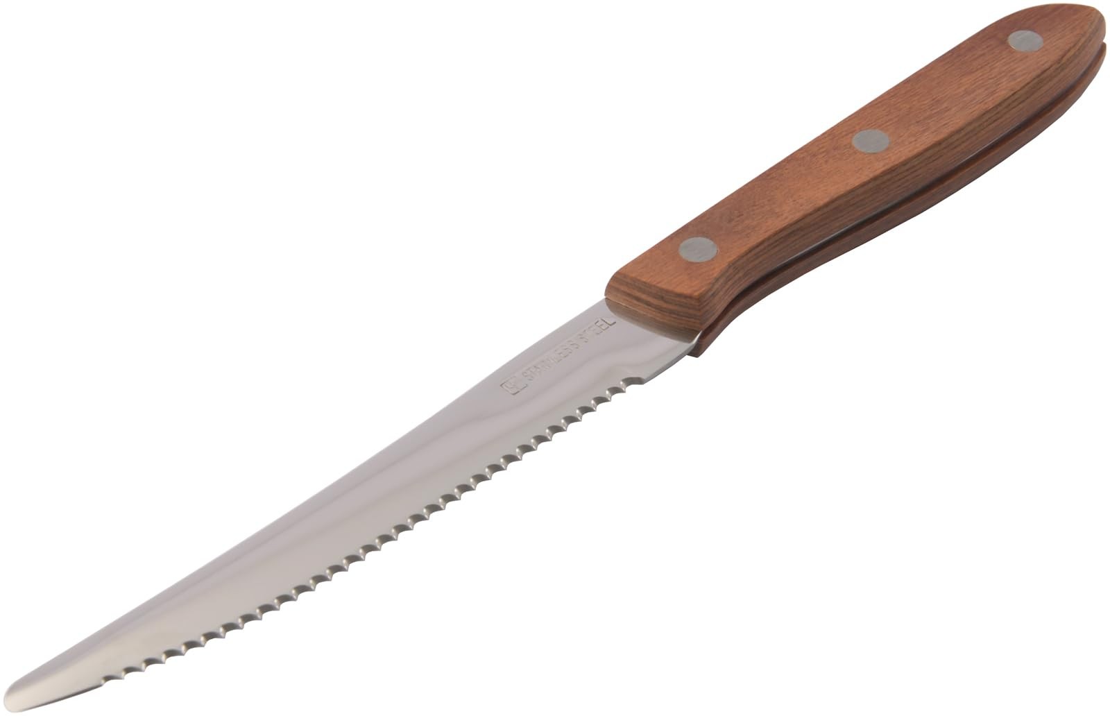 Yaxell Steakhouse Steak Knife, Professional Grade, Heat-Resistant Wooden Handle,