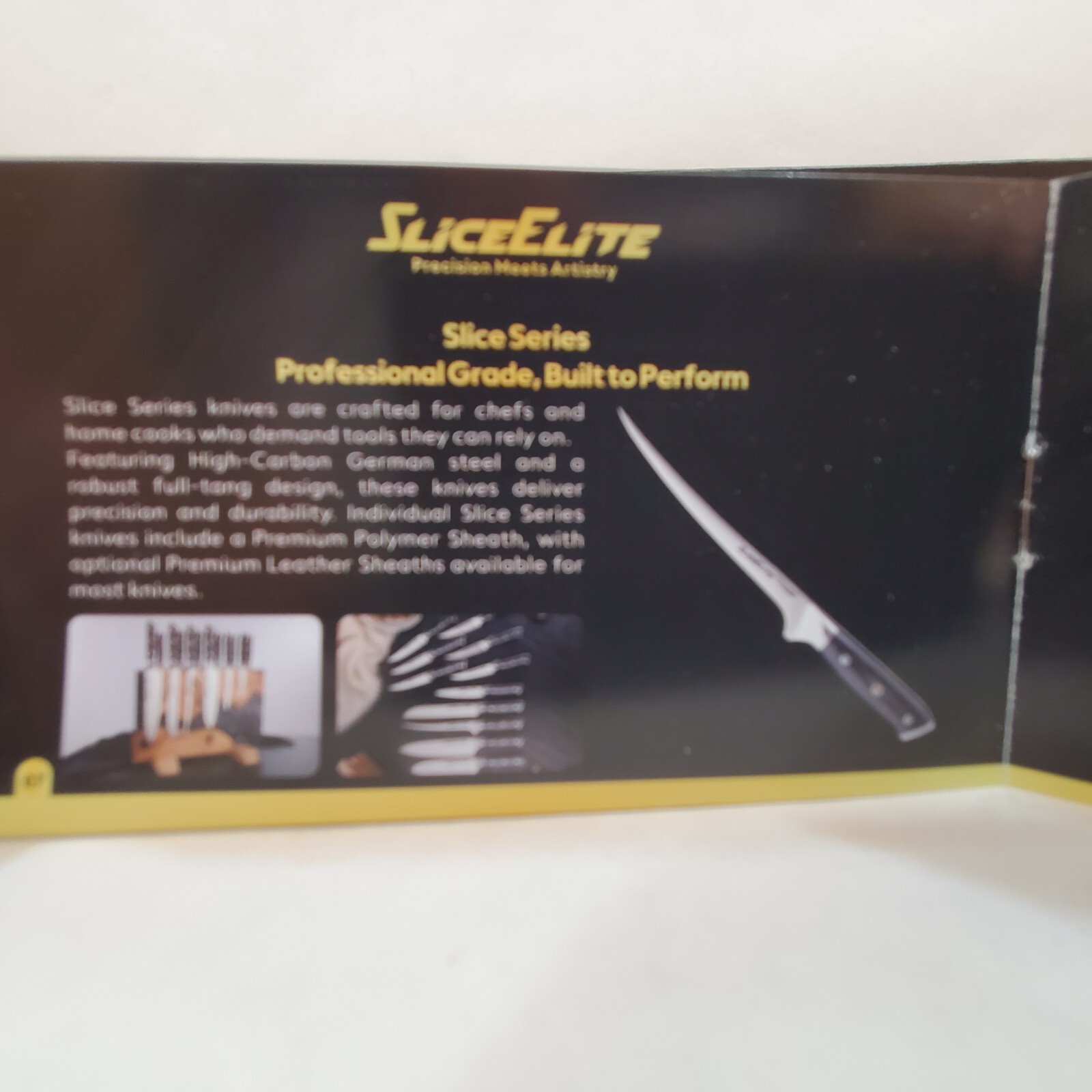 SliceElite 8” Bread Knife Serrated High Carbon German Steel Kitchen Sourdough