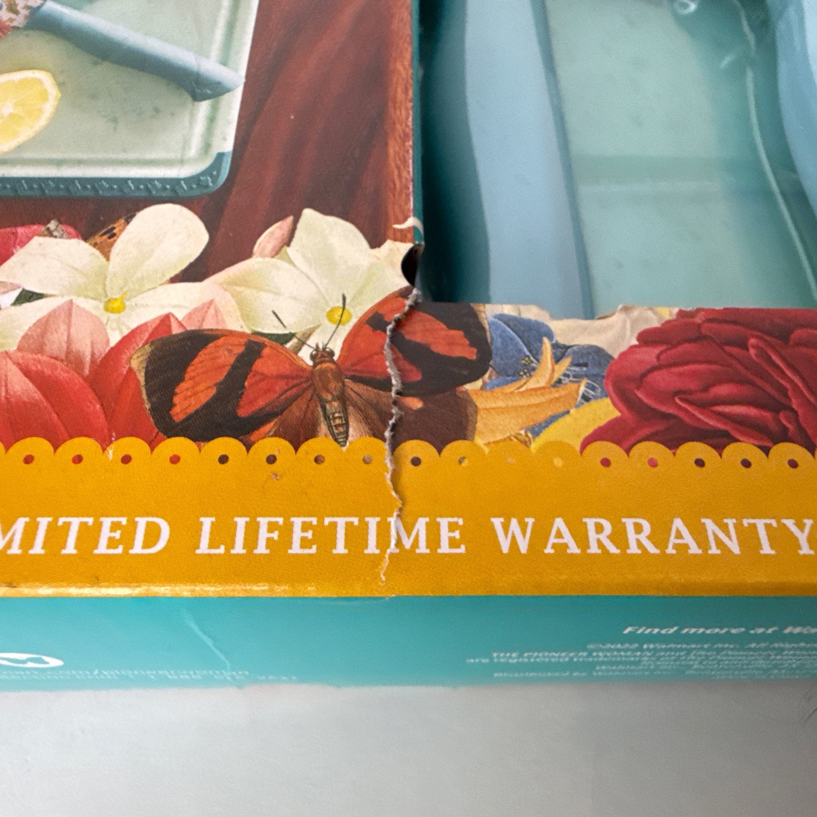 Pioneer Woman Blooming Bouquet 20 Pc. Cutlery Set. Teal/Multi Color New In Box