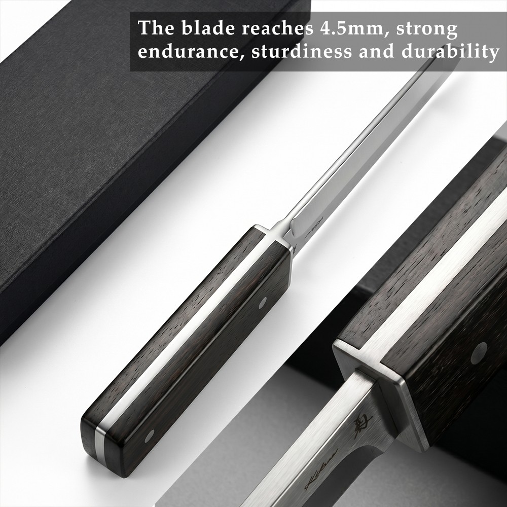 D2 Steel Fixed Blade Knife Samurai Straight Tanto Knife Sword Handmade Japanese