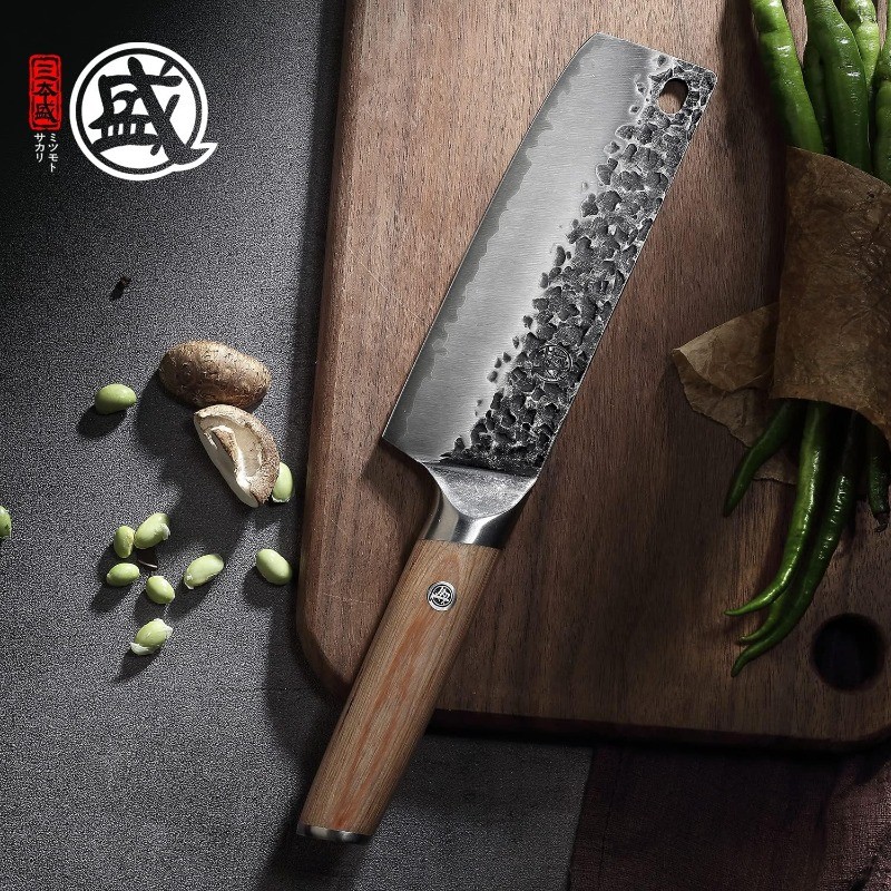 7-Inch Japanese Nakiri Knife, SKD-11 Steel | Wide 2mm Nakiri blade for vegetable