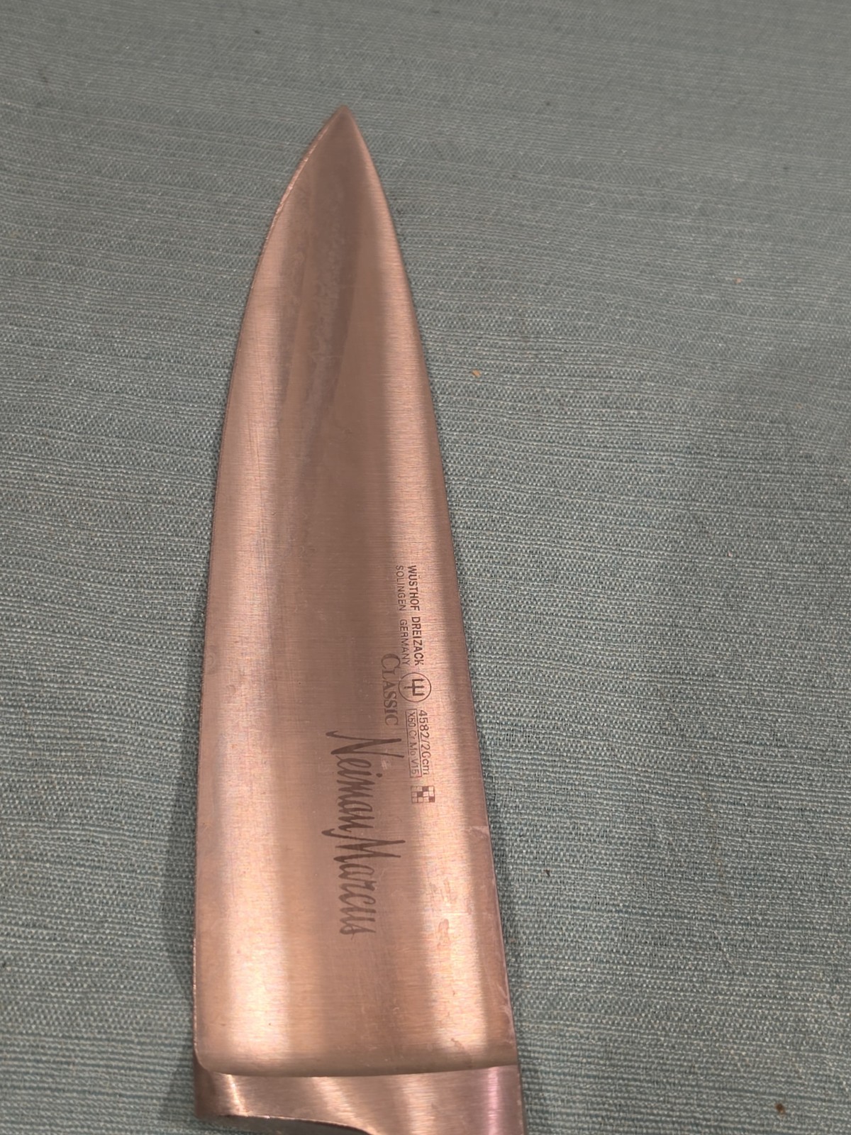 WUSTHOF 3 Knives & Sharpner 4582 20cm 4602 14cm Germany Read All.