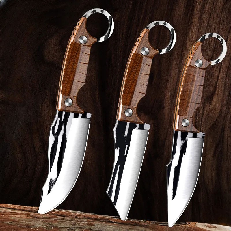 Set of 3 Handmade Damascus Steel Fillet Knife Hunting Fishing Chef Kitchen Knife