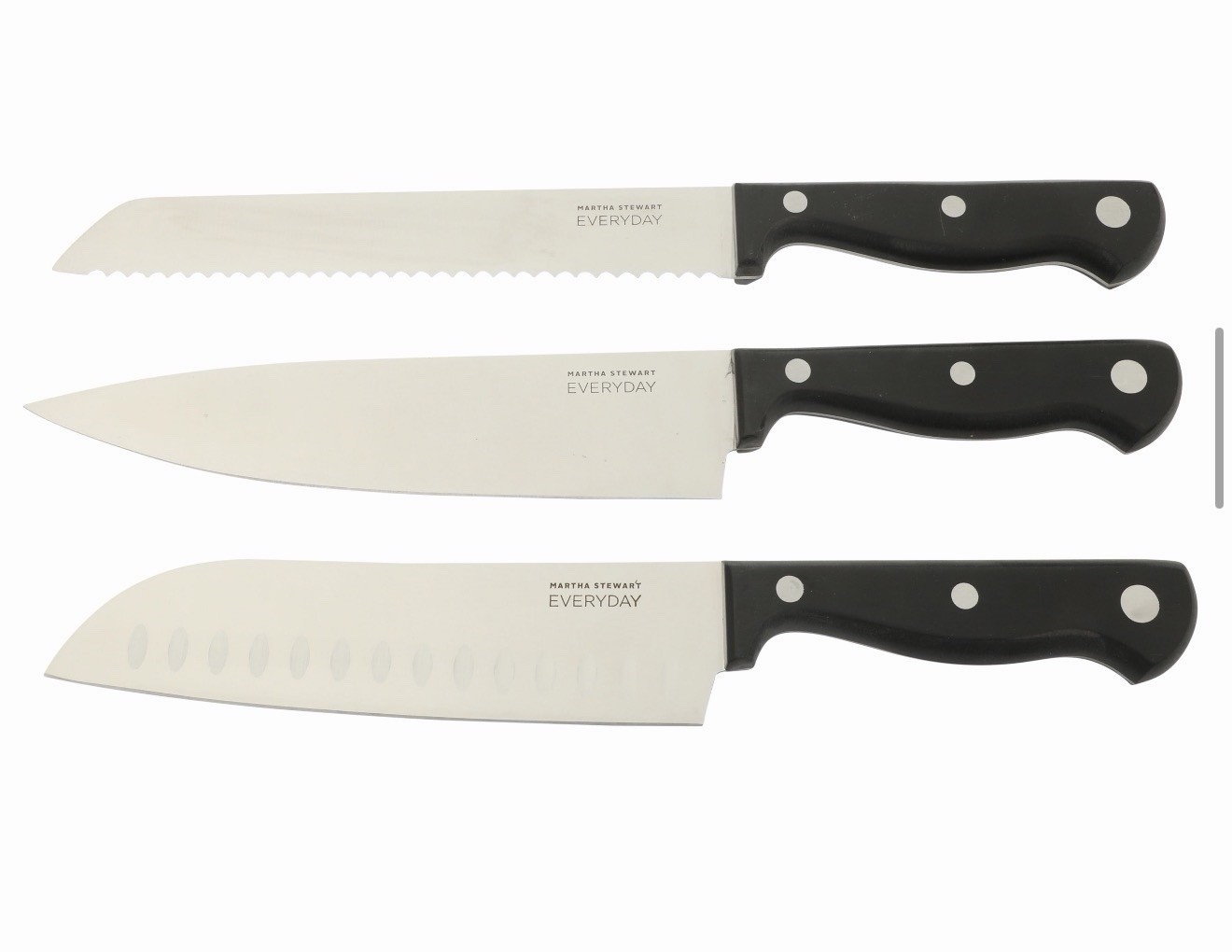 Martha Stewart Everyday Keswick 14-piece Stainless Steel Kitchen Knife Set black