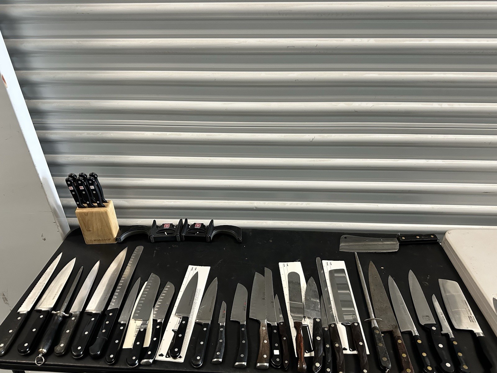 Chef, Butcher, Kitchen Knives Lot- Wusthof, J.A. Henckels, Cutco, Sabatier, Etc